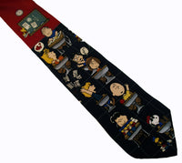 Peanuts In Classroom Silk Neck Tie (FREE GIFT BOX!)
