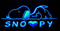 Snoopy Acrylic Bright Neon Light Wall Or Window Decor
