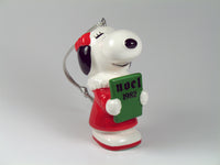 1982 Vintage Ceramic Christmas Ornament - Belle Caroler - snoopn4pnuts.com