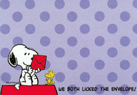 Snoopy Sticky Notes Pad - We Both Licked The Envelope