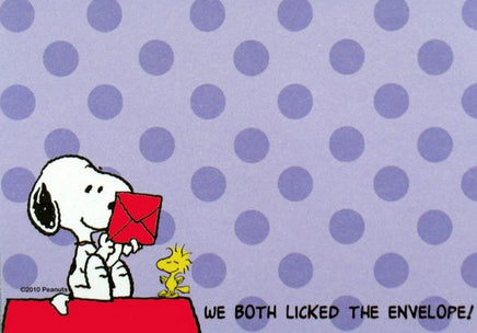 Snoopy Sticky Notes Pad - We Both Licked The Envelope