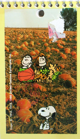 Peanuts Spiral-Bound Memo Pad - Pumpkin Patch