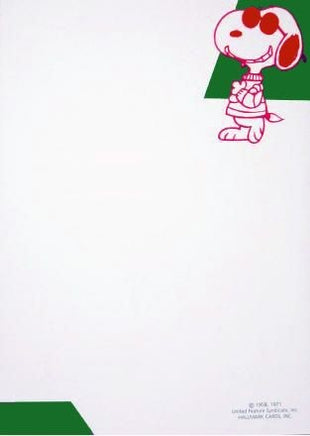 Snoopy Joe Cool Stationery