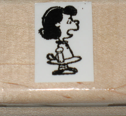 Lucy Yelling Rubber Stamp (New Remounted) - snoopn4pnuts.com