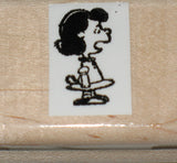 Lucy Yelling Rubber Stamp (New Remounted)