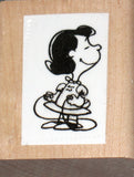 Lucy Jumping Rope Rubber Stamp (New Remounted)