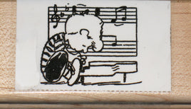 Schroeder Rubber Stamp (New Remounted) - snoopn4pnuts.com
