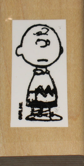 Charlie Brown Rubber Stamp (New Remounted) - snoopn4pnuts.com