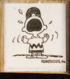 Charlie Brown Yelling Rubber Stamp (New Remounted)