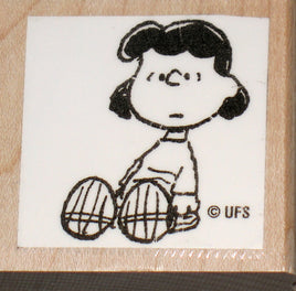 Lucy Sitting Rubber Stamp (New Remounted) - snoopn4pnuts.com