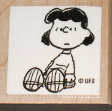 Lucy Sitting Rubber Stamp (New Remounted)