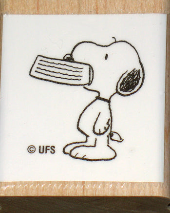 Snoopy Begging Rubber Stamp (New Remounted) - snoopn4pnuts.com