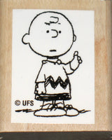 Charlie Brown Rubber Stamp (New Remounted)