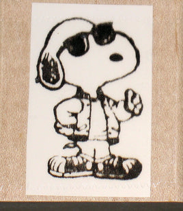 Snoopy Joe Cool Rubber Stamp (New Remounted) - snoopn4pnuts.com