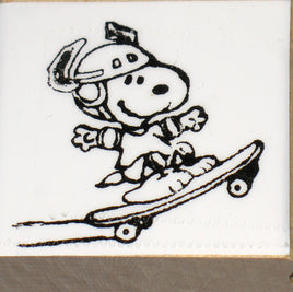 Snoopy Skateboarder Rubber Stamp (New Remounted) - snoopn4pnuts.com