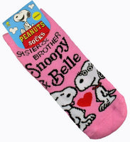 Toddler Non - Slip Socks - Belle and Snoopy (Size 5 - 6 1/2) - snoopn4pnuts.com