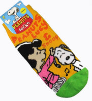Toddler Non-Slip Socks - Lucy and Snoopy  (Size 5 - 6 1/2)