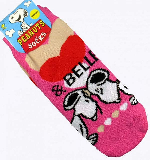 Toddler Non-Slip Socks - Snoopy & Belle  (Size 5-6 1/2)