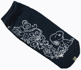 Snoopy No Show Socks - Roses - snoopn4pnuts.com