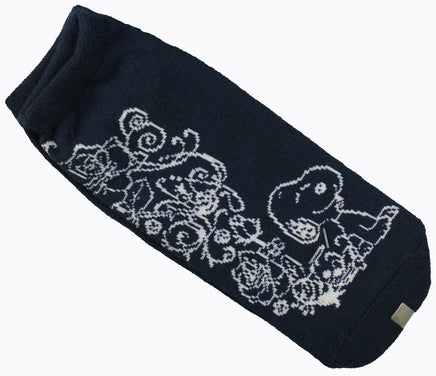 Snoopy No Show Socks - Roses - snoopn4pnuts.com