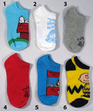 Kids Peanuts No Show Socks (7/12-3 1/2)