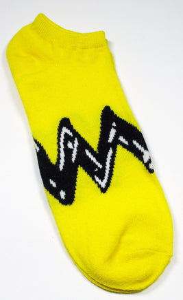 Men's Peanuts Gang No Show Socks - Zig Zag - snoopn4pnuts.com