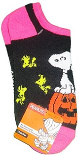 Snoopy Halloween No Show Socks