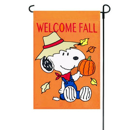NON - VINTAGE FLAG - WELCOME FALL - snoopn4pnuts.com