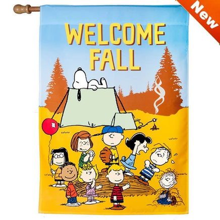 NON - VINTAGE FLAG - WELCOME FALL - snoopn4pnuts.com