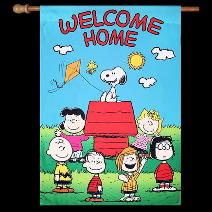 NON - VINTAGE FLAG - WELCOME HOME - snoopn4pnuts.com