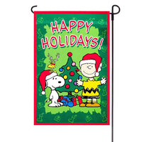 NON - VINTAGE FLAG - HAPPY HOLIDAYS - snoopn4pnuts.com