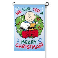 NON - VINTAGE FLAG - WISH YOU A MERRY CHRISTMAS! - snoopn4pnuts.com
