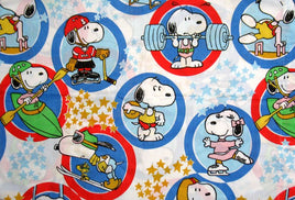 Vintage Peanuts Gang Fitted Sheet - Olympics - snoopn4pnuts.com
