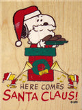 "Here Comes Santa Claus" RUBBER STAMP