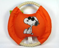 Snoopy Dog Squeaker Frisbee Chew Toy - Orange
