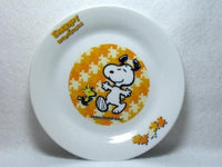Snoopy and Woodstock Decorative Plate - Orange