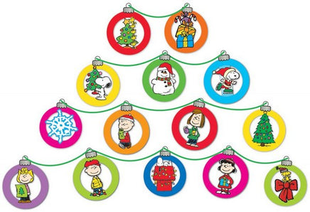 Peanuts Gang Dimensional (3-D) Christmas Ornament Mini Bulletin Board Wall Decor Set - On Sale!