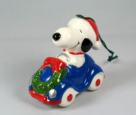 1979 Transportation Series Christmas Ornament - Snoopy's Blue Convertible