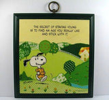 Secret Of Staying Young Is To Find An Age & Stick With It Wood Plaque