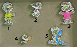 50th Anniversary Peanuts Shiny Silver - Tone Pin - snoopn4pnuts.com