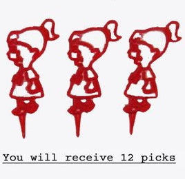 Lucy Party Cake Picks Set (12)