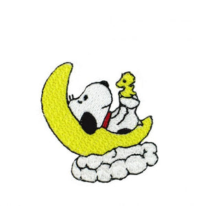 BABY SNOOPY AND WOODSTOCK ON MOON PATCH