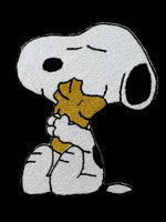 SNOOPY HUGS WOODSTOCK PATCH  (GOLD-COLORED WOODSTOCK)