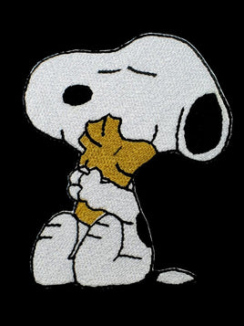 Snoopy Hugs Woodstock Patch  (Gold-Colored Woodstock)