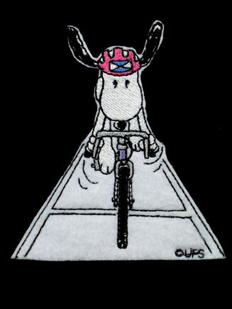 Snoopy Rides Bicycle Patch