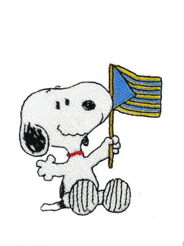 Flag-Waving Snoopy Patch