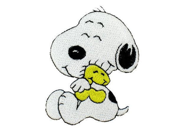 SNOOPY AND WOODSTOCK HUG PATCH