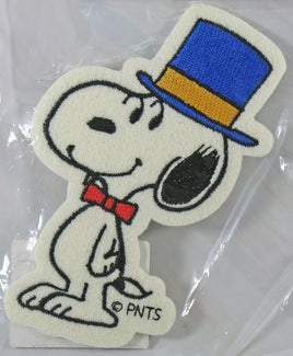 Snoopy Iron - On Cloth Patch - Top Hat - snoopn4pnuts.com