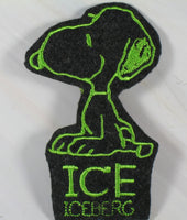 Snoopy Iron-On Cloth Patch - ICE (Iceberg)