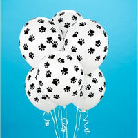 Snoopy Beagle Paw Prints Latex Balloon   (Air Fill/Not Helium)